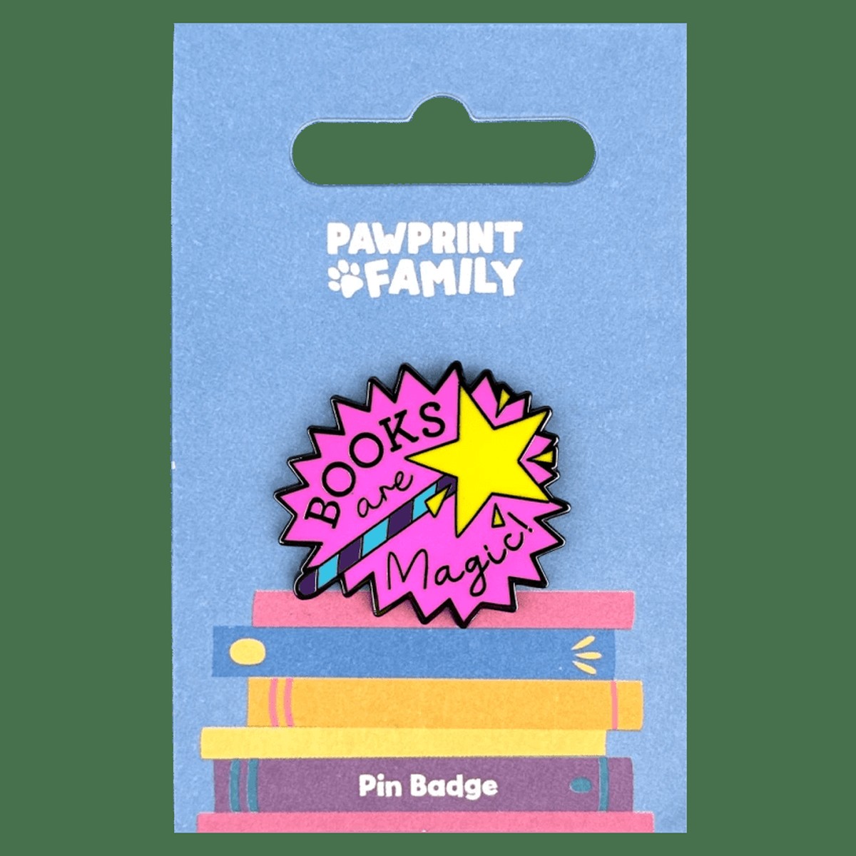 Books Are Magic Pin Badge / Κονκάρδα Μαγεία των Βιβλίων World Book Day