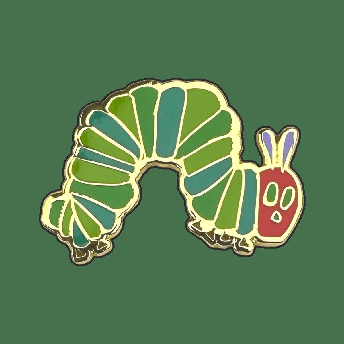 The Very Hungry Caterpillar Pin Badge / Κονκάρδα Μια Πολύ Πεινασμένη Κάμπια
