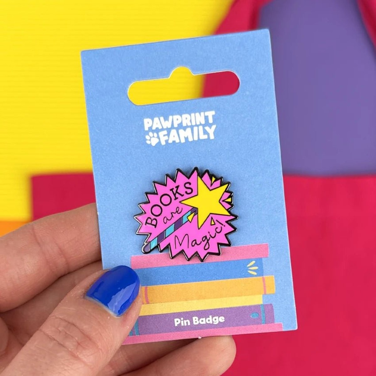 Books Are Magic Pin Badge / Κονκάρδα Μαγεία των Βιβλίων World Book Day