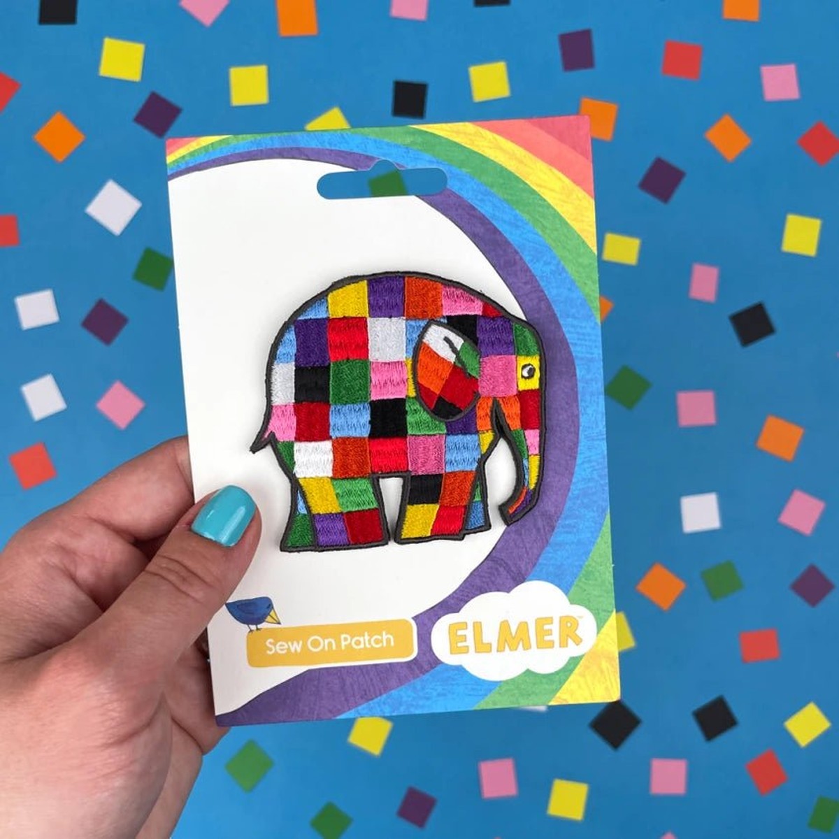 Elmer Walking Right Sew / Iron On Patch