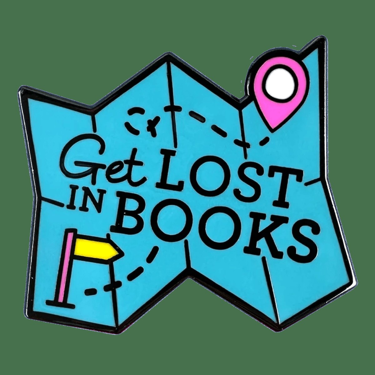 Get Lost In Books Pin Badge / Κονκάρδα Φιλαναγνωσίας World Book Day
