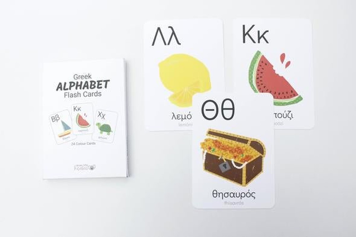 Greek Alphabet Flash Cards - Clever Little Koalas