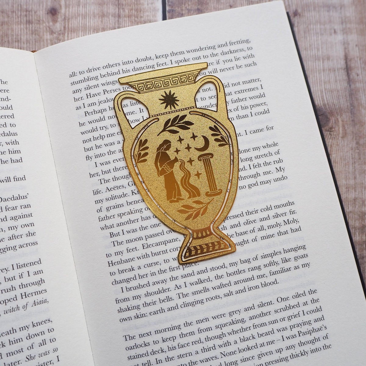 Greek Vase Brass Bookmark / Μεταλλικός Σελιδοδείκτης Greek Vase