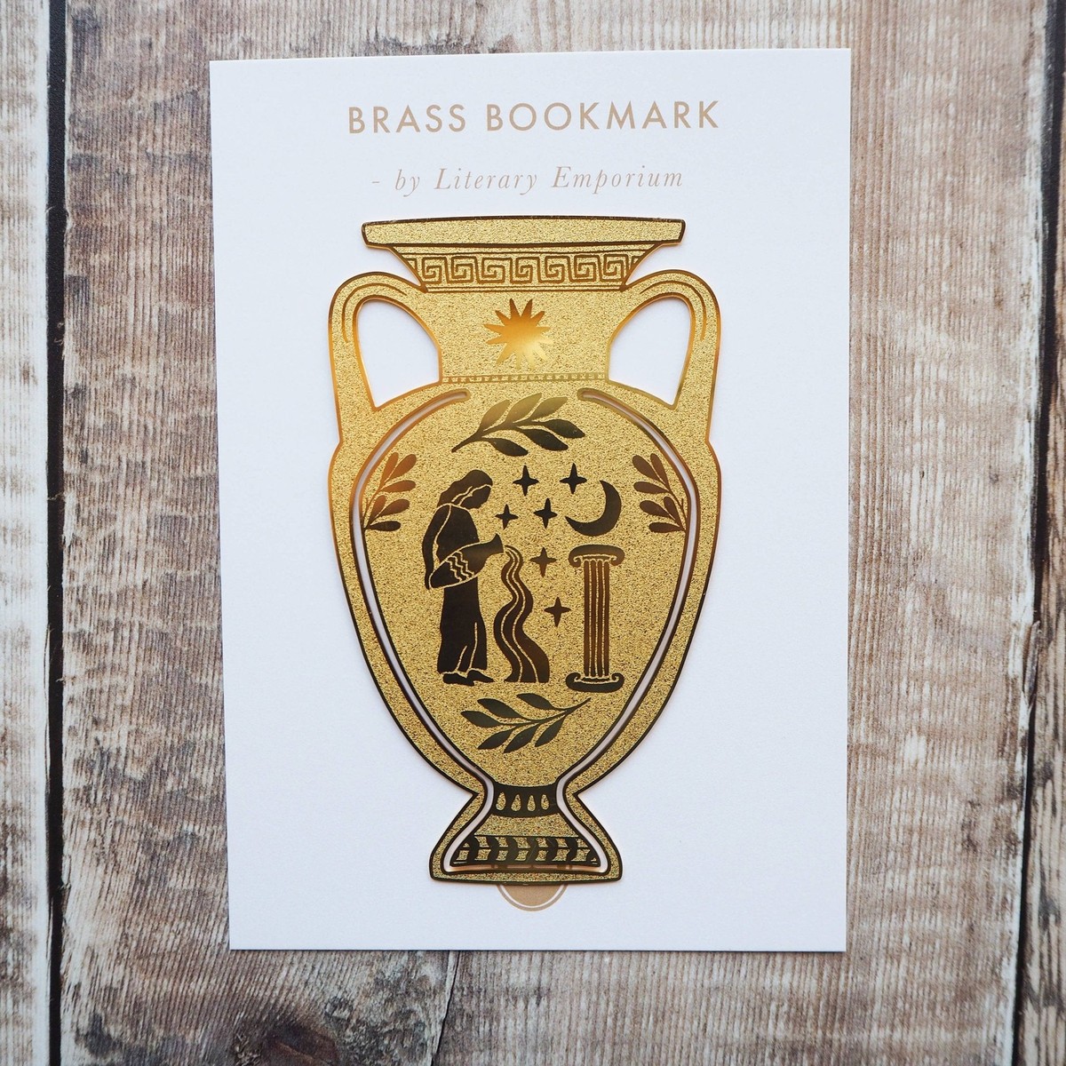 Greek Vase Brass Bookmark / Μεταλλικός Σελιδοδείκτης Greek Vase