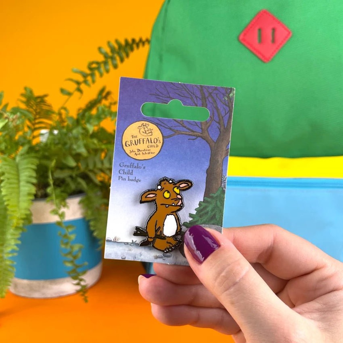 Gruffalo's Child Character Pin Badge / Κονκάρδα Μικρό Γκρούφαλο