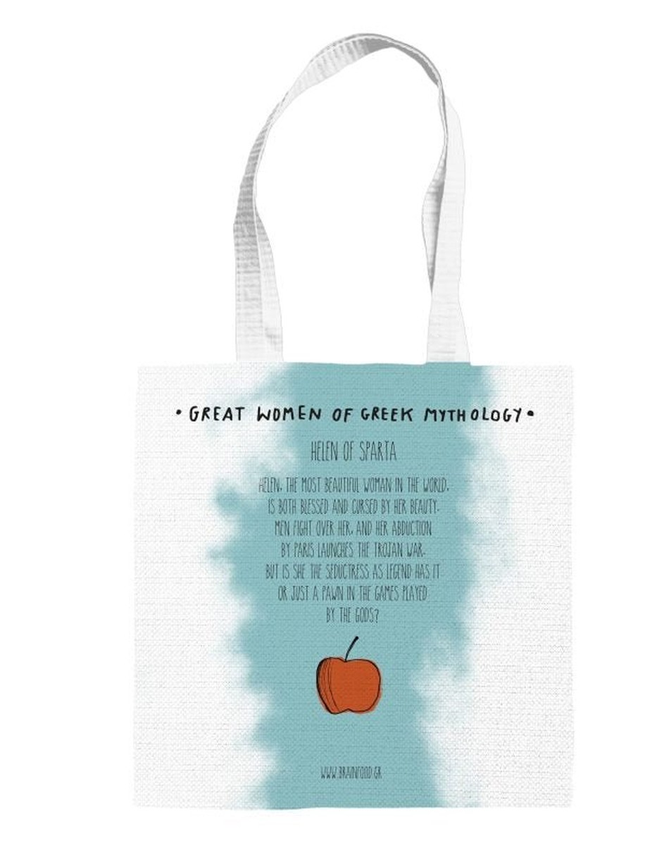 Helen of Sparta Tote Bag / Τσαντα Υφασματινη Σουετ Helen of Sparta