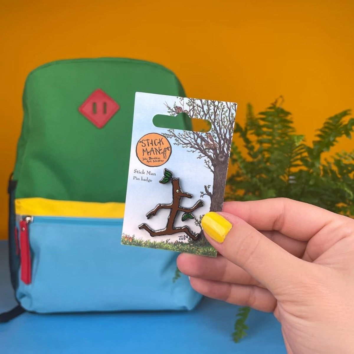 Stick Man Character Pin Badge / Κονκάρδα Ξυλαράκης