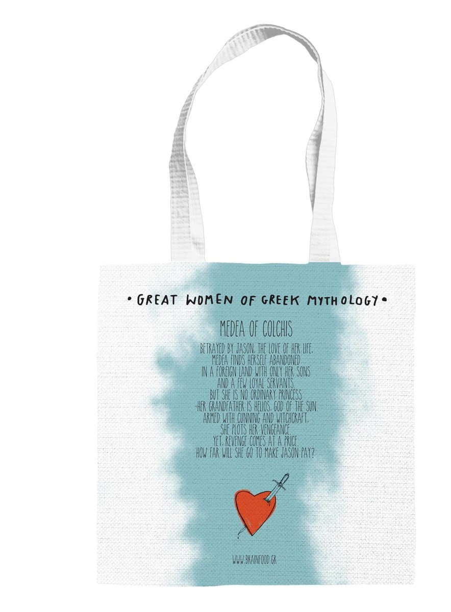 Medea of Colchis Tote Bag / Τσαντα Υφασματινη Σουετ Medea of Colchis