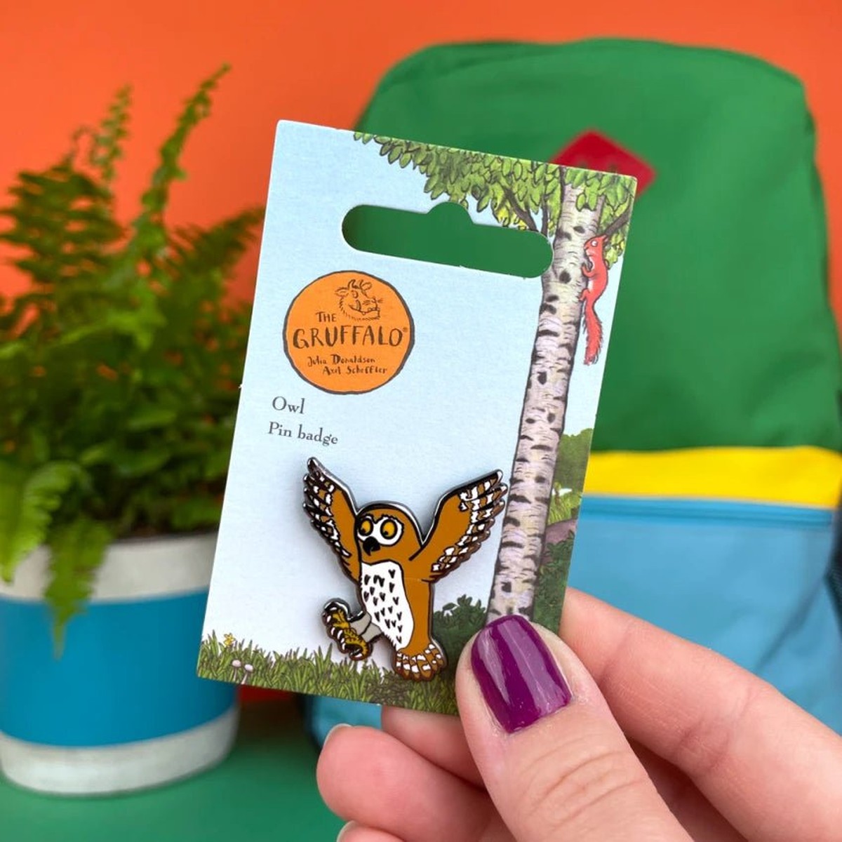 Owl Character Pin Badge / Κονκάρδα Γκρούφαλο Κουκουβάγια