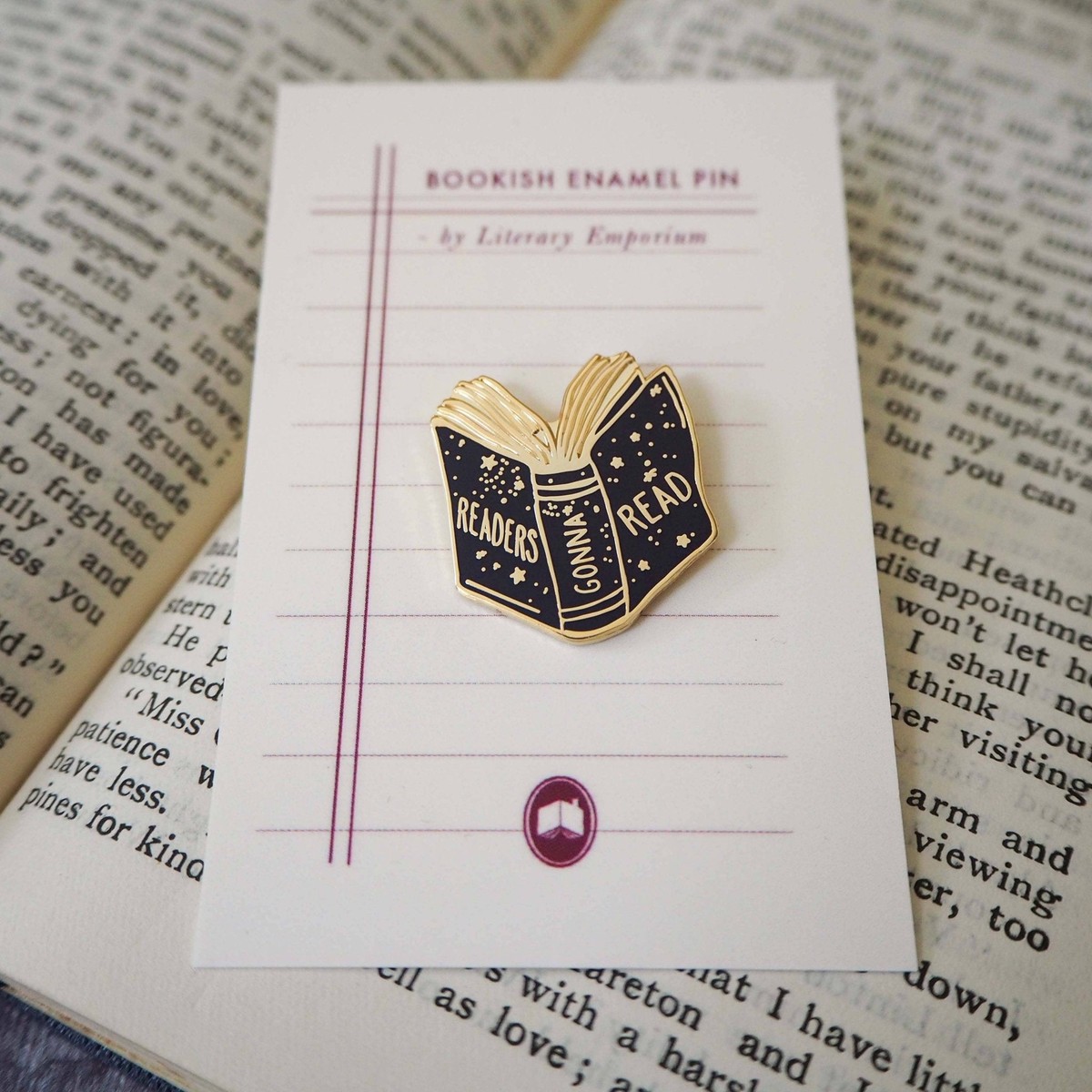 Readers Gonna Read - Book Lover Enamel Pin Badge - Reading / Κονκάρδα Βιβλιοφάγου