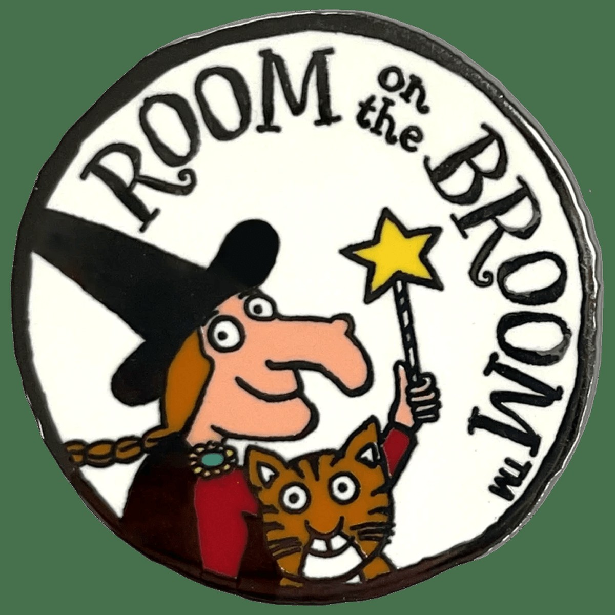 Room on the Broom Logo Pin Badge / Κονκάρδα Μια Σκούπα μα τι Σκούπα