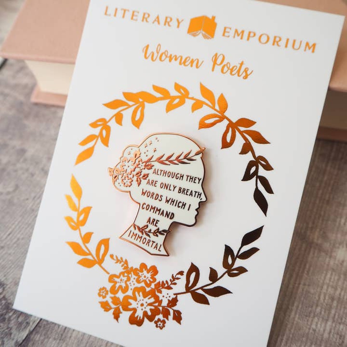 Sappho Poetry Enamel Pin Badge - Women Poets Collection / Κονκάρδα Σαπφώ - Ποιήτριες