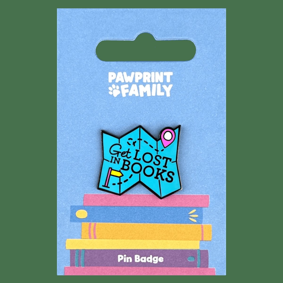 Get Lost In Books Pin Badge / Κονκάρδα Φιλαναγνωσίας World Book Day