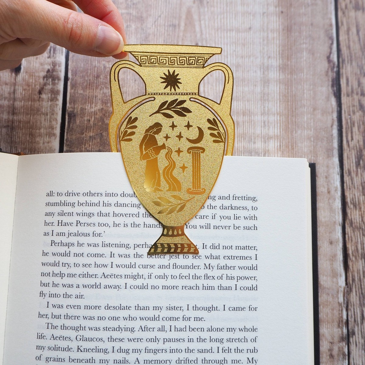 Greek Vase Brass Bookmark / Μεταλλικός Σελιδοδείκτης Greek Vase