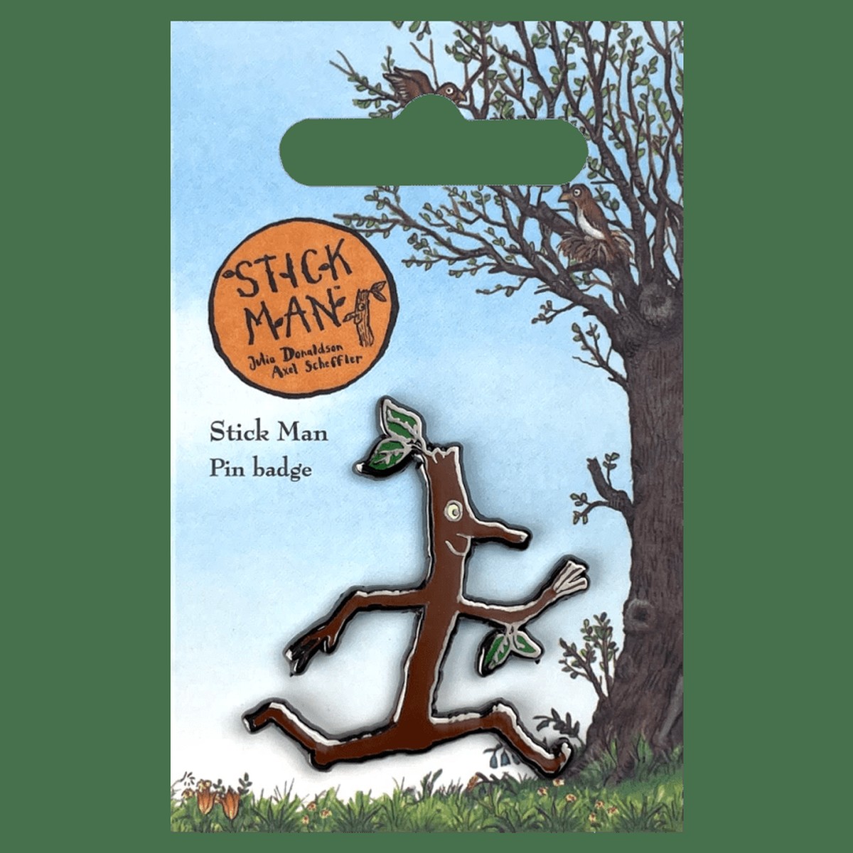 Stick Man Character Pin Badge / Κονκάρδα Ξυλαράκης