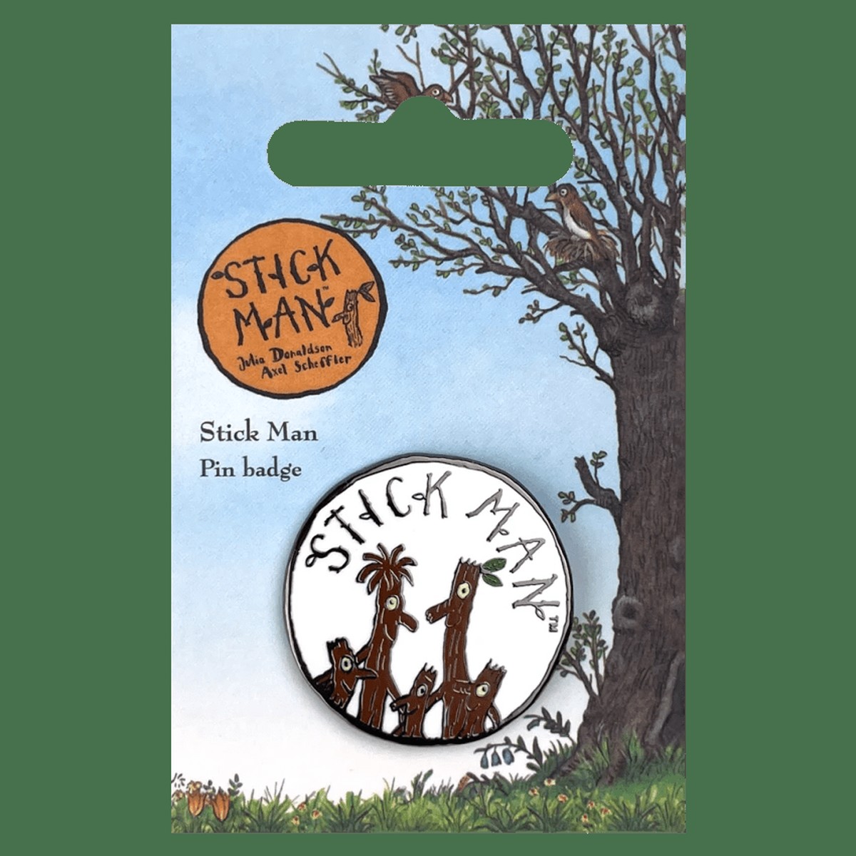 Stick Man Logo Pin Badge / Κονκάρδα Ξυλαράκης