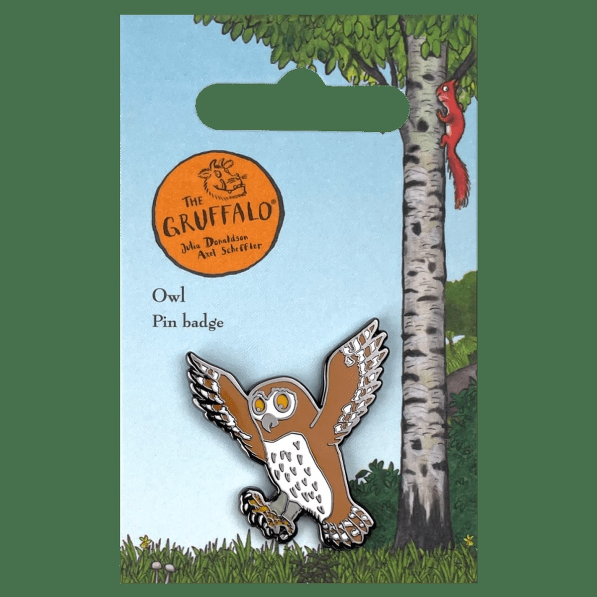 Owl Character Pin Badge / Κονκάρδα Γκρούφαλο Κουκουβάγια