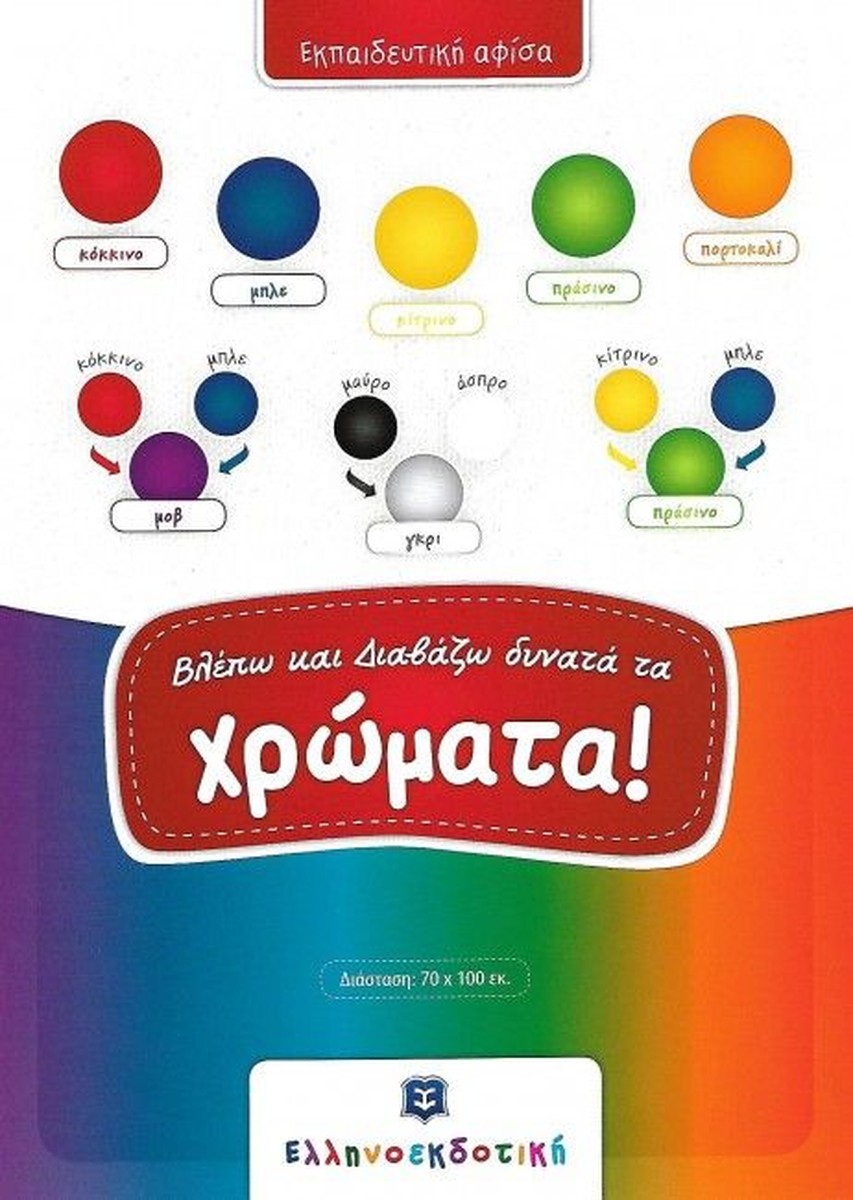 Βλέπω και Διαβάζω Δυνατά τα Χρώματα (Poster)